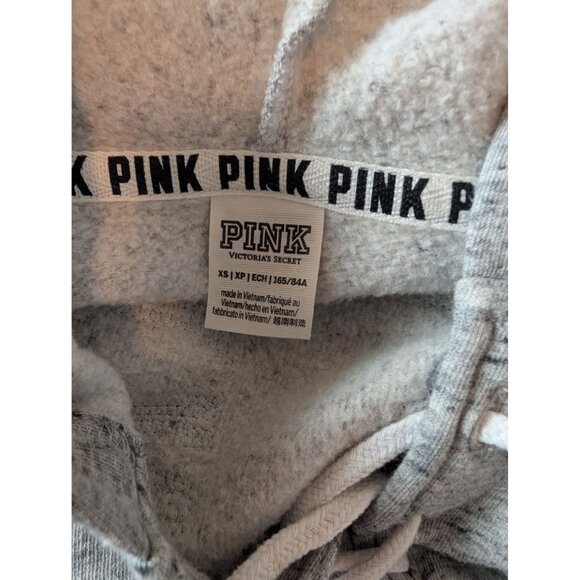 Victorias Secret PINK Sequin Rose Hoodie Sweatshirt Size M Bling Y2K Vintage - Picture 7 of 7